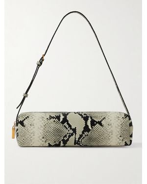 KHAITE Sac Porté Épaule En Cuir Effet Serpent Kye - Métallisé