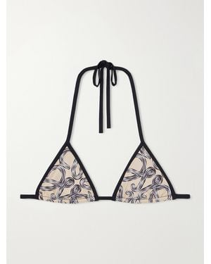 Loewe Paula's Ibiza Printed Bikini Top - Natur