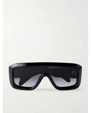 Jacques Marie Mage Pausa Oversized Aviator-Style Acetate Sunglasses - Black