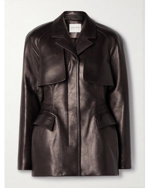 Salon 1884 Veste En Cuir Claudel - Noir