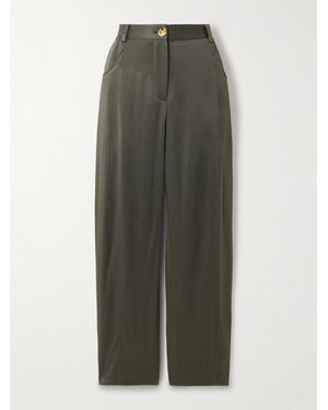 Blazé Milano Sorraia Hose Aus Crêpe De Chine - Grün
