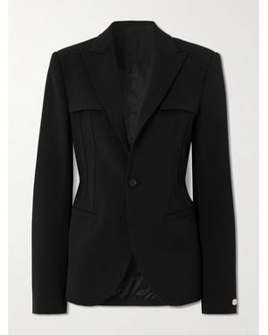Jean Paul Gaultier Twill Blazer - Black