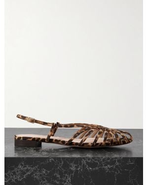 Loeffler Randall Devon Leopard-Print Sandals - Multicolour