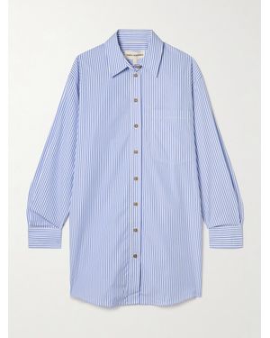 Mara Hoffman Hailey Striped Organic Cotton-Poplin Shirt - Blue