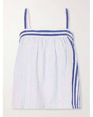 lemlem Thea Cotton Tank Top - Blue