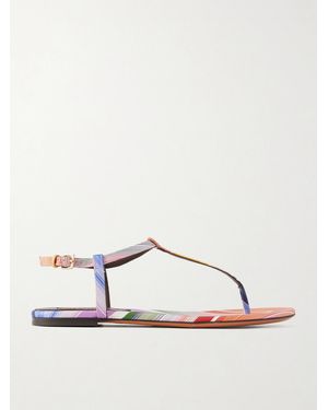 Missoni Leen Striped Twill Sandals - Multicolor