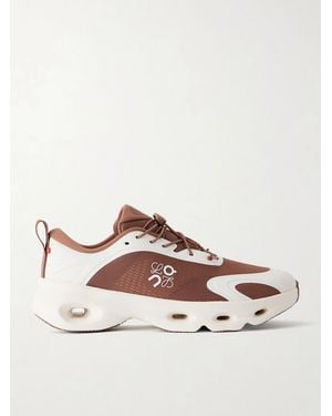 Loewe On Cloudsolo Rubber-Trimmed Recycled Mesh Trainers - Brown
