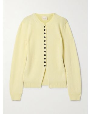 KHAITE Josette Cashmere Cardigan - Metallic