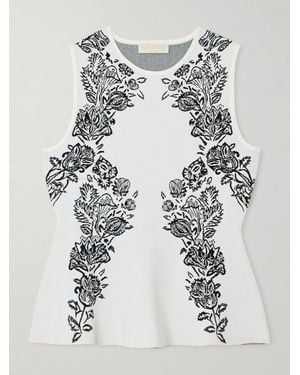 Ulla Johnson Vanna Jacquard-Knit Tank - White