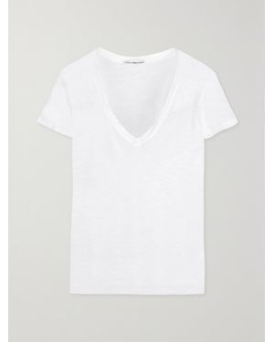 James Perse Casual Slub Cotton T-Shirt - White