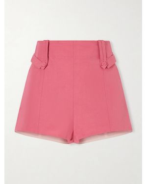 Chloé Linen And Cotton-Blend Shorts - Pink