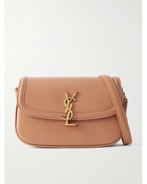 Saint Laurent Sac Porté Épaule En Cuir Solferino Mini - Neutre