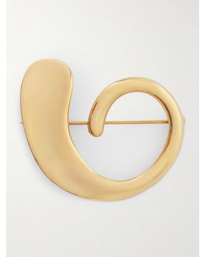 AGMES Marta Recycled Vermeil Brooch - Metallic