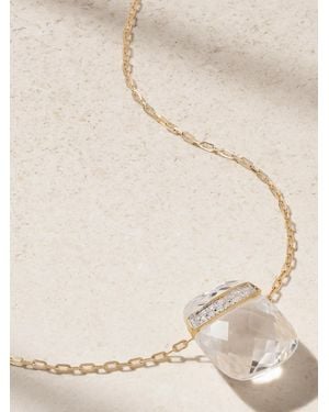 JIA JIA 14-Karat, Quartz And Diamond Necklace - Natural