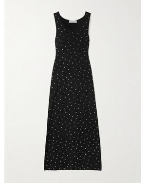 Altuzarra Geordie Crystal-Embellished Jersey Midi Dress - Black