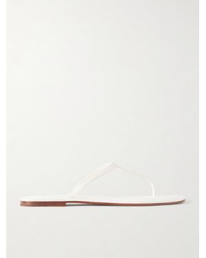 Polo Ralph Lauren Logo-Printed Leather Sandals - Natural