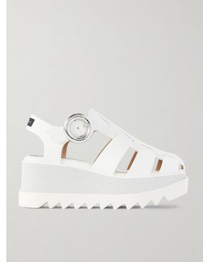 Stella McCartney Elyse Recycled Wedge Sandals - Natural