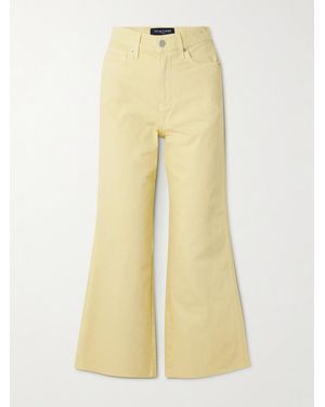 Veronica Beard Jean Évasé Raccourci Taille Haute Taylor - Jaune