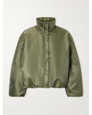 Anine Bing Cyrus Shell Bomber Jacket - Green