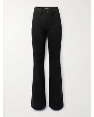 Tom Ford Halbhohe Schlagjeans Aus Denim - Schwarz