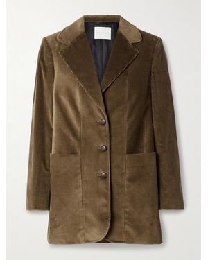 Veronica de Piante Harry Cotton-Corduroy Blazer - Green
