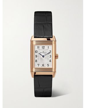 Jaeger-lecoultre Reverso Classic Duetto Hand-Wound Small Rose Diamond Watch - White