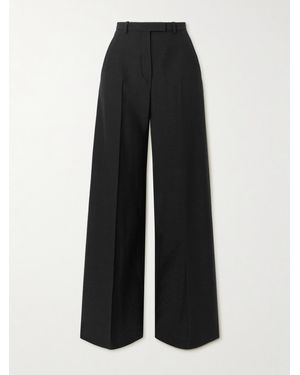 Loro Piana Merino Wool Flared Pants - Black
