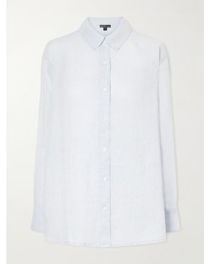 James Perse Linen-Canvas Shirt - White
