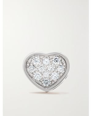 Chopard My Happy Hearts 18-Karat Diamond Single Earring - White