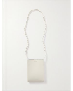 Jil Sander Tangle Kleine Schultertasche Aus Leder - Weiß