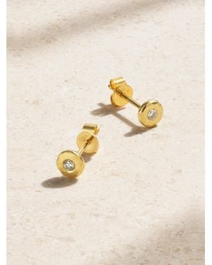 Octavia Elizabeth Net Sustain Nesting Gem 18-Karat Diamond Earrings - Metallic