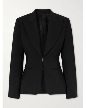 Gucci Wool-Blend Blazer - Black