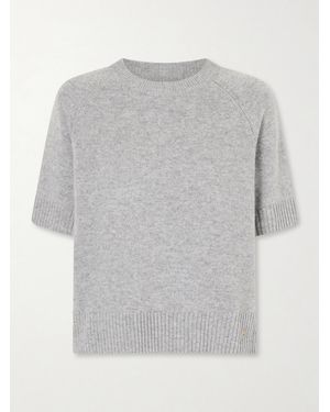 Anine Bing Jackson Logo-Embellished Cashmere Jumper - Grey