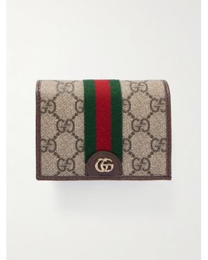 Gucci Ophidia Leather-Trimmed Printed Coated-Canvas Wallet - Multicolour