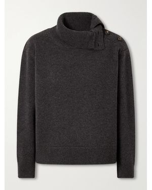 Veronica de Piante Cielo Wool And Cashmere-Blend Jumper - Black