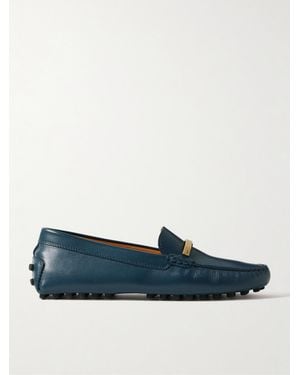 Tod's Gommino Loafers Aus Leder Mit Verzierung - Blau