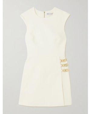 Rebecca Vallance Freyja Embellished Crepe Mini Dress - Natural