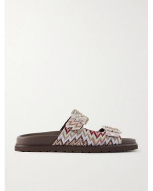 Missoni Clea Striped Woven Sandals - Multicolor