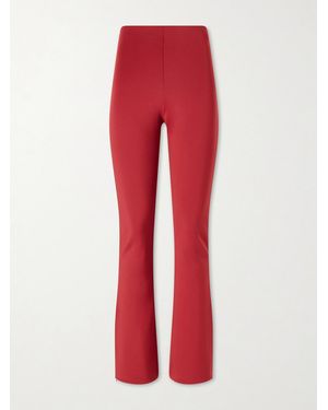 The Park Sarah Pyratex Recycled Stretch-Jersey Slim-Fit Trousers - Red