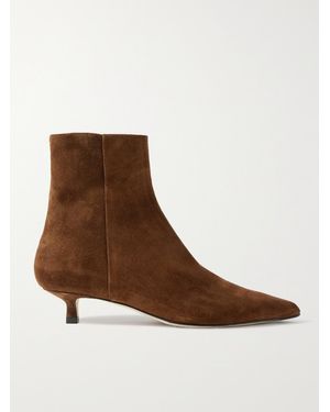 Aeyde Sofie Suede Ankle Boots - Brown