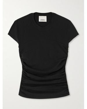 Isabel Marant Maelie T-Shirt Aus Baumwoll-Jersey - Schwarz