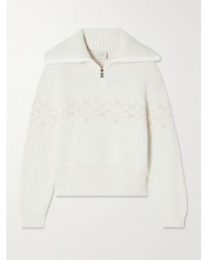 Bogner Elana Fair Isle Wool-Blend Sweater - Natural