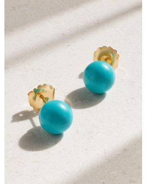 Irene Neuwirth Large Gumball Ohrringe Aus 18 Karat Mit Türkisen - Blau