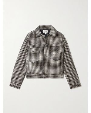 FRAME Houndstooth Tweed Jacket - Gray