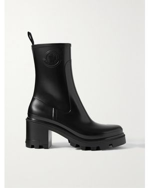 Moncler Bottines À Logo Embossé 70 Mm - Black