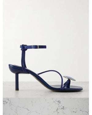 Christopher Esber Doma Sandalen Aus Veloursleder Mit Verzierung - Blau