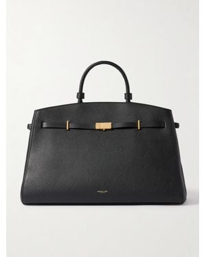 DeMellier London The Hudson Small Textured-Leather Tote - Black
