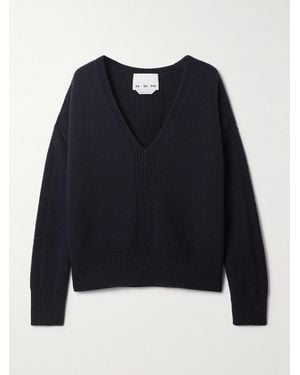 Sa Su Phi Pull En Laine Mérinos Et Cachemire Mélangés Rasato - Bleu