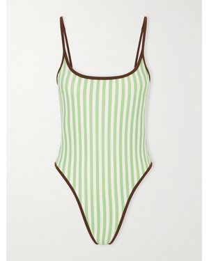 Haight Pipping Thidu Striped Swimsuit - Green