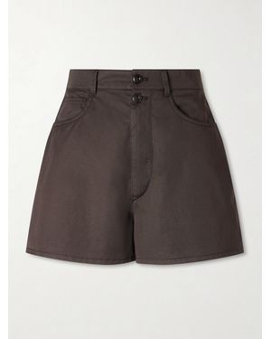 Lemaire Cotton-Twill Shorts - Gray